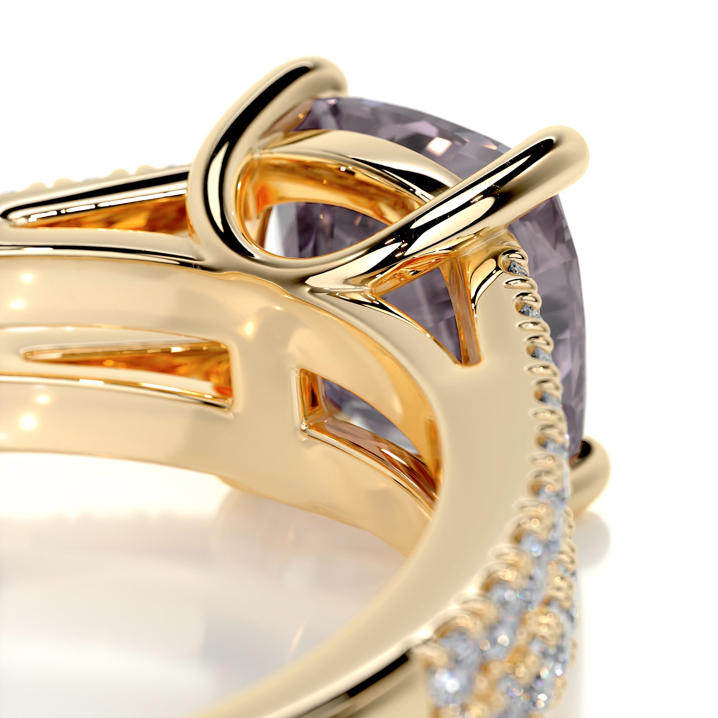 Sadie Gemstone & Diamonds Ring (2.05 Carat) -18K Yellow Gold