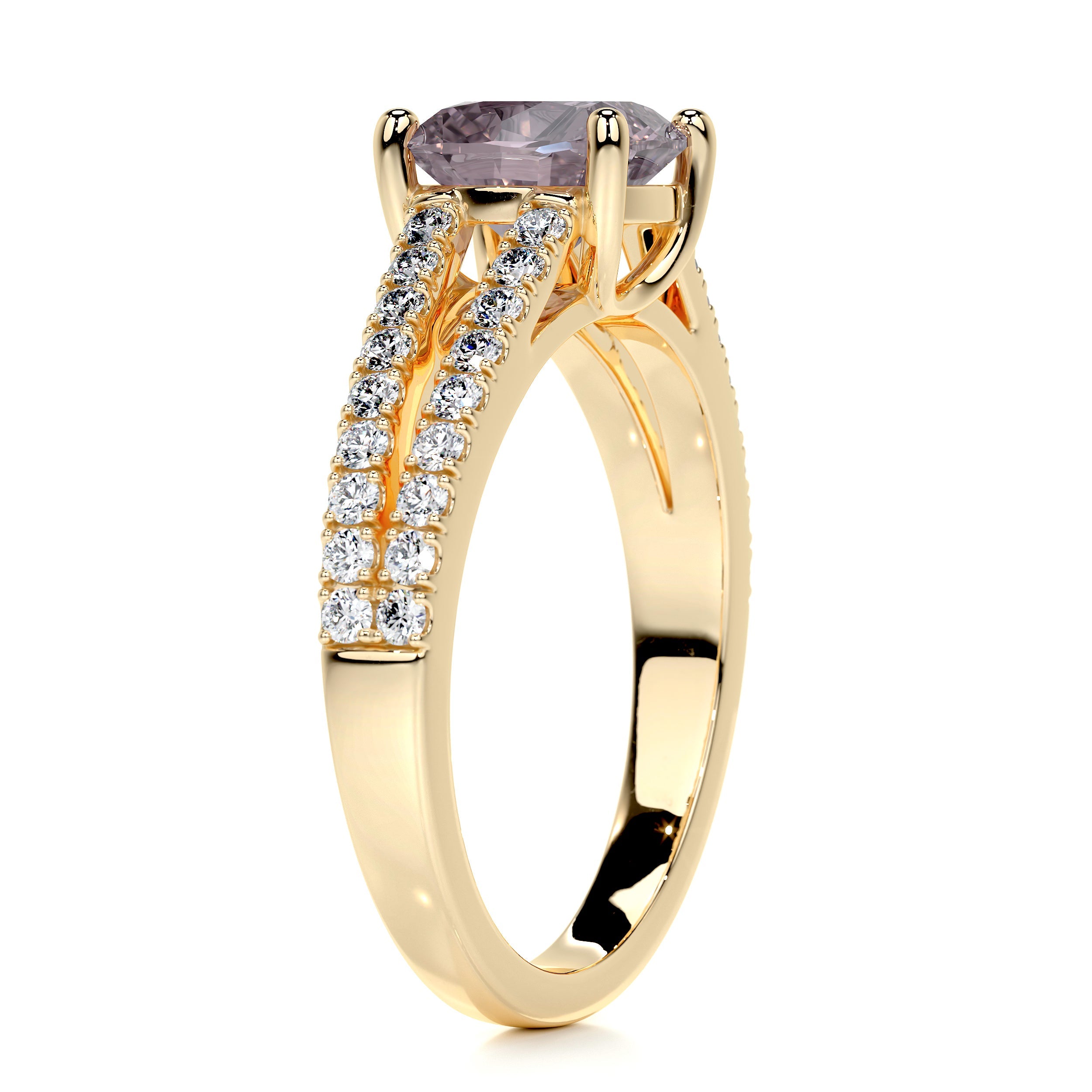 Sadie Gemstone & Diamonds Ring (2.05 Carat) -18K Yellow Gold