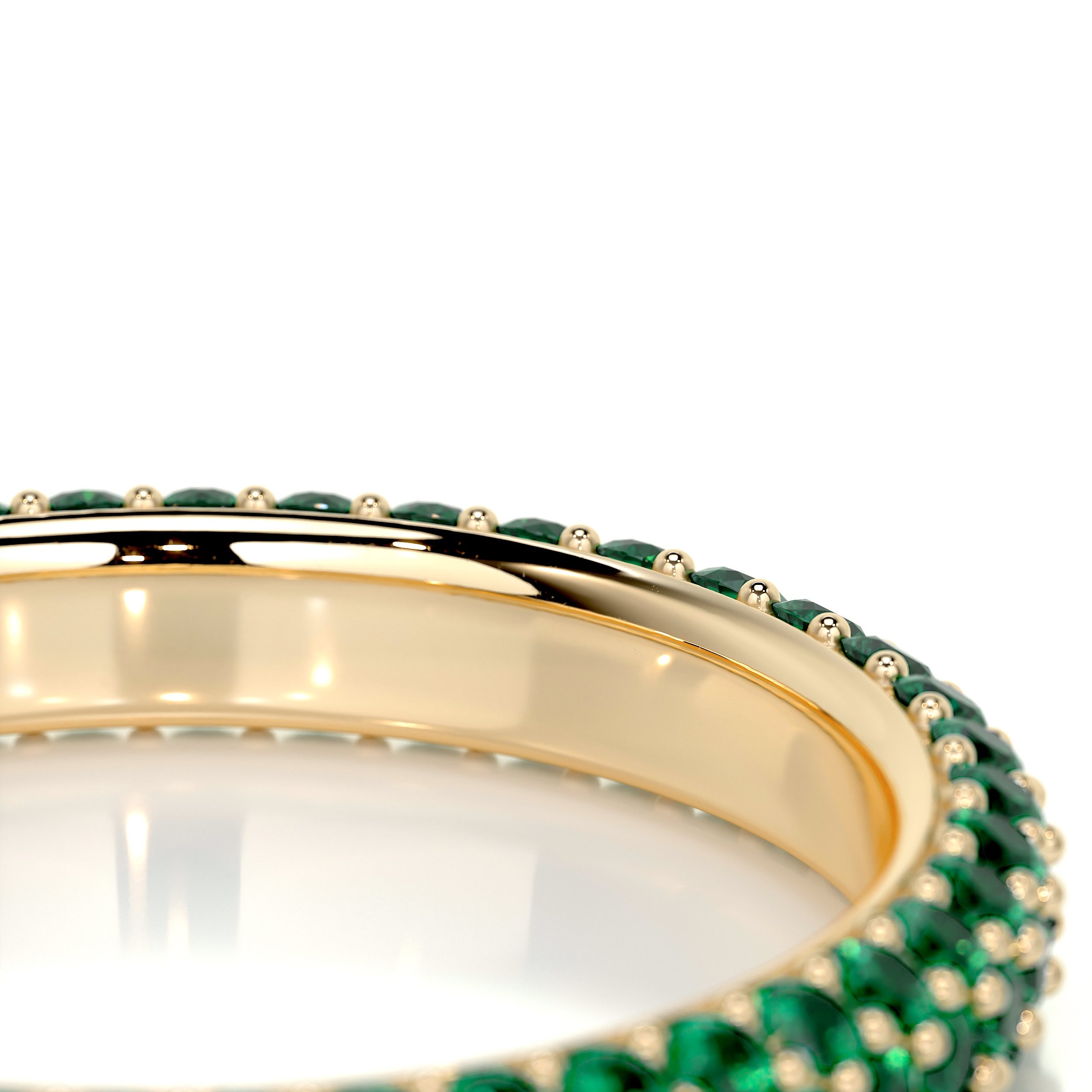 Emma Green Gemstone Wedding Ring (1.25 Carat) - 18K Yellow Gold