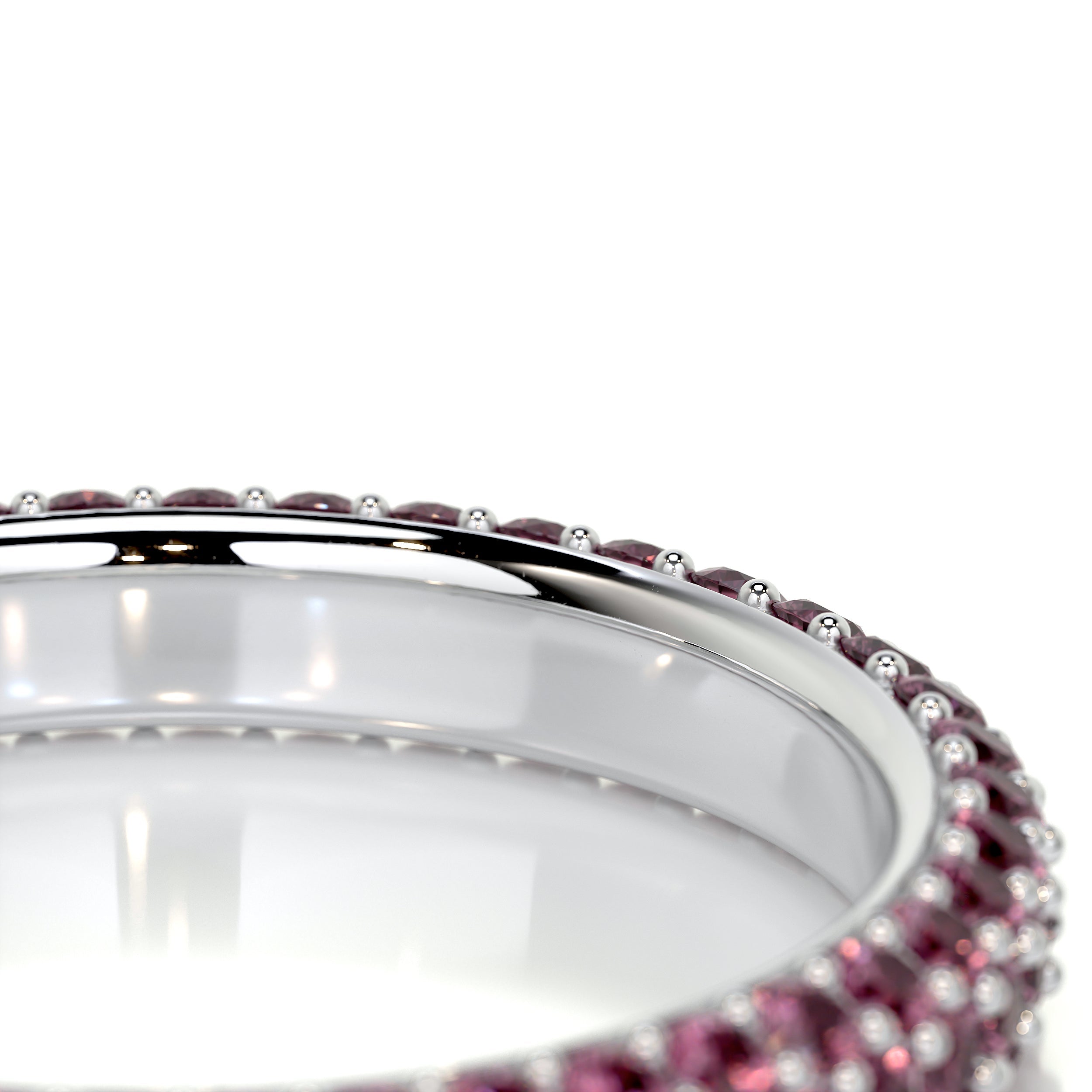 Emma Pink Gemstone Wedding Ring (1.25 Carat) - 14K White Gold