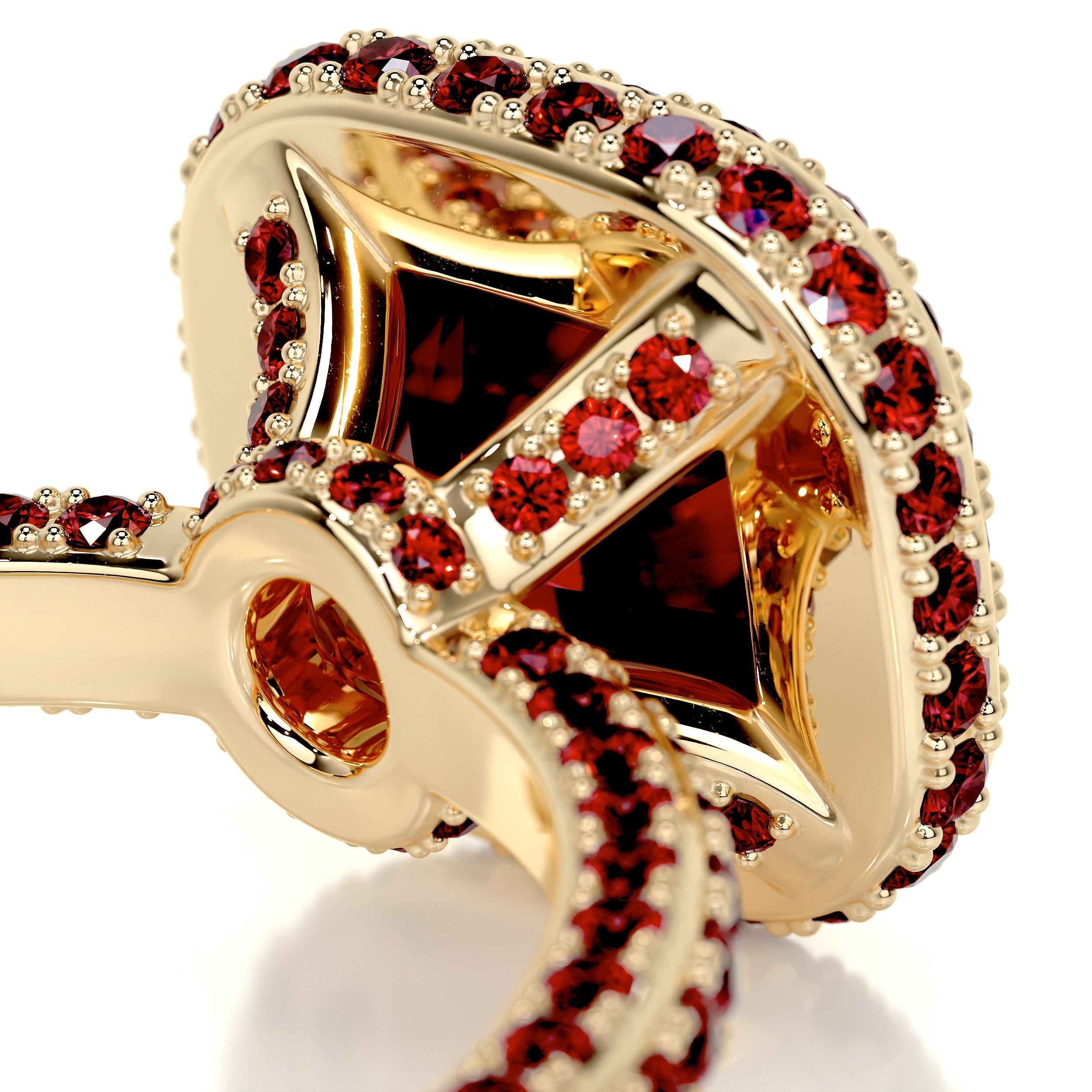 Kim Gemstone Ring (4 Carat) -18K Yellow Gold