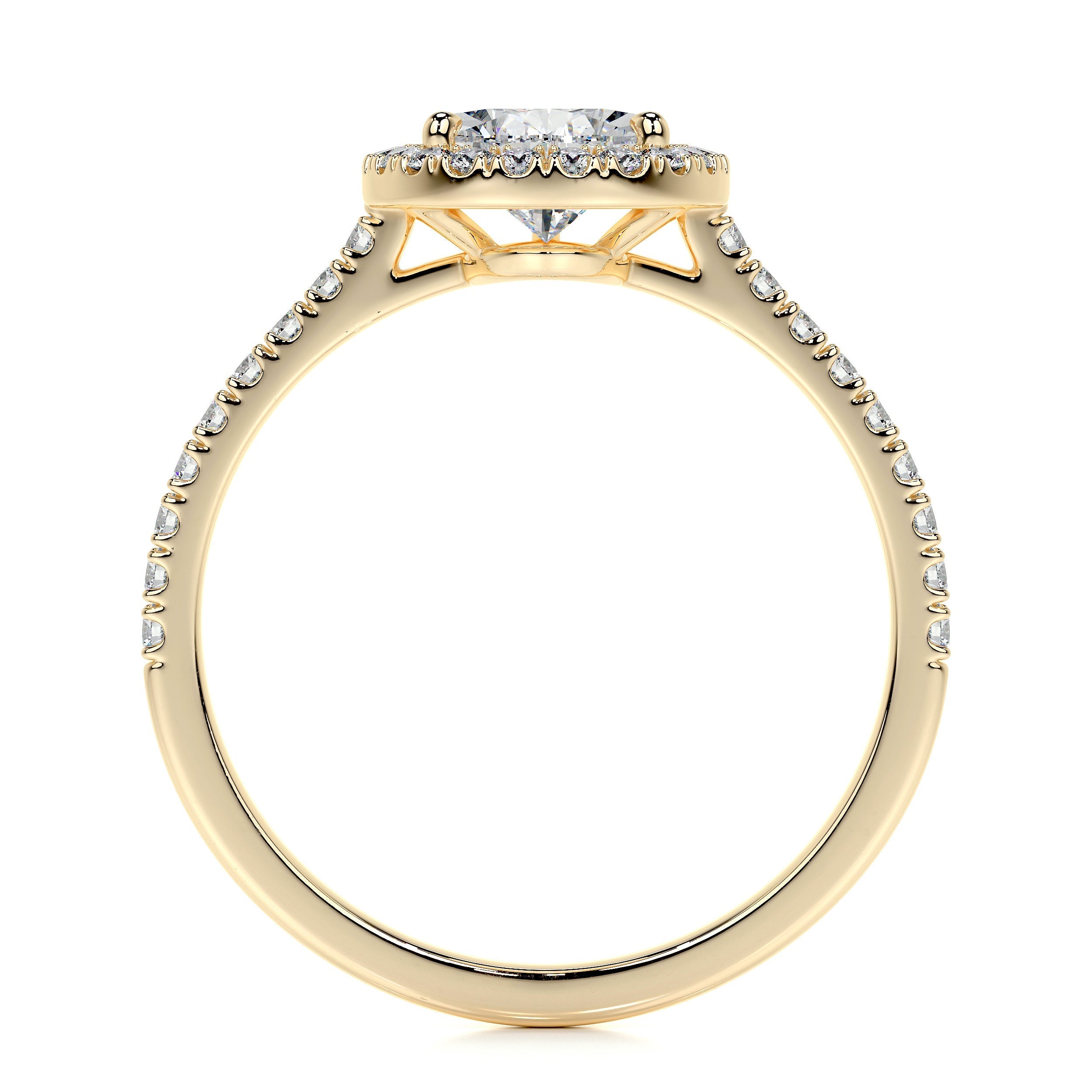 Sophia Lab Grown Diamond Ring -18K Yellow Gold