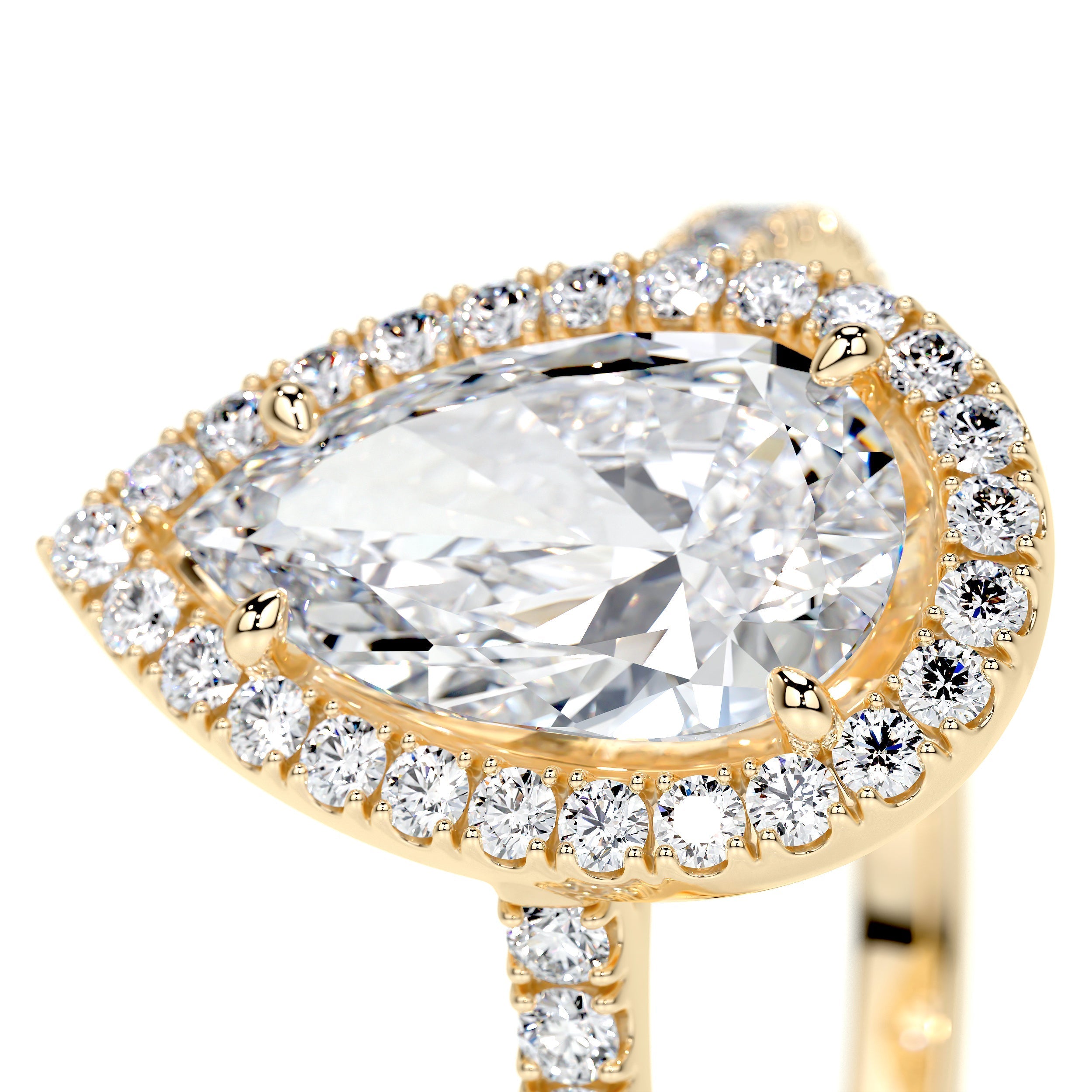 Sophia Lab Grown Diamond Ring -18K Yellow Gold