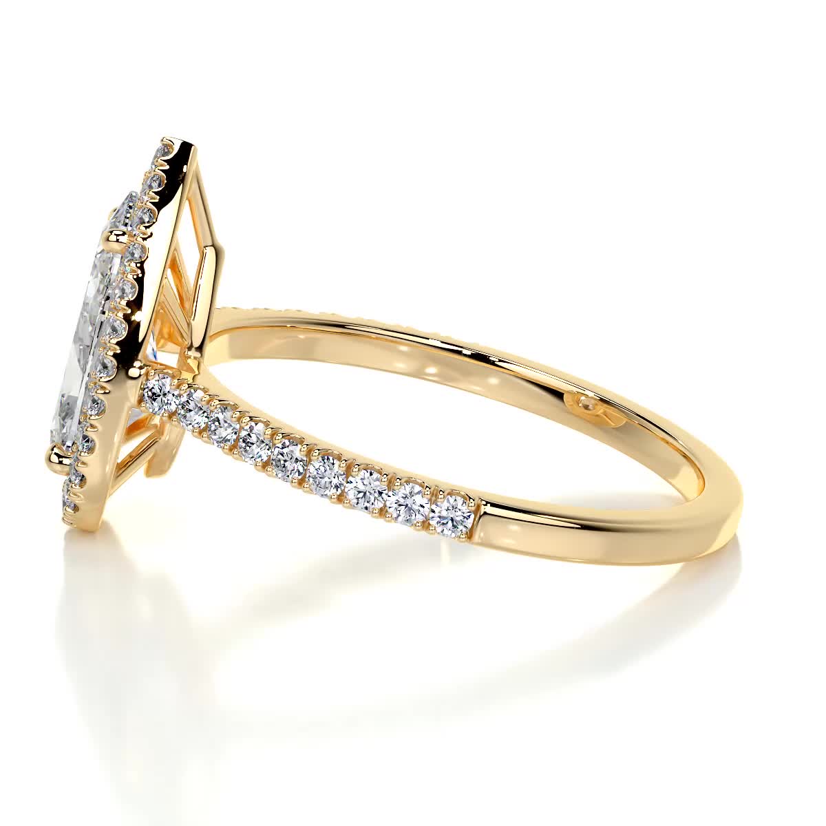 Sophia Lab Grown Diamond Ring -18K Yellow Gold