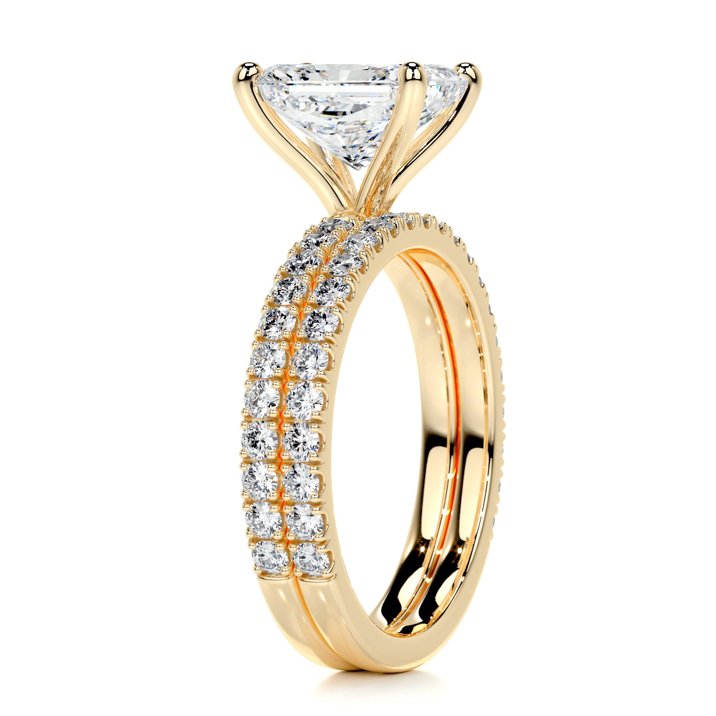 Audrey Diamond Bridal Set -18K Yellow Gold