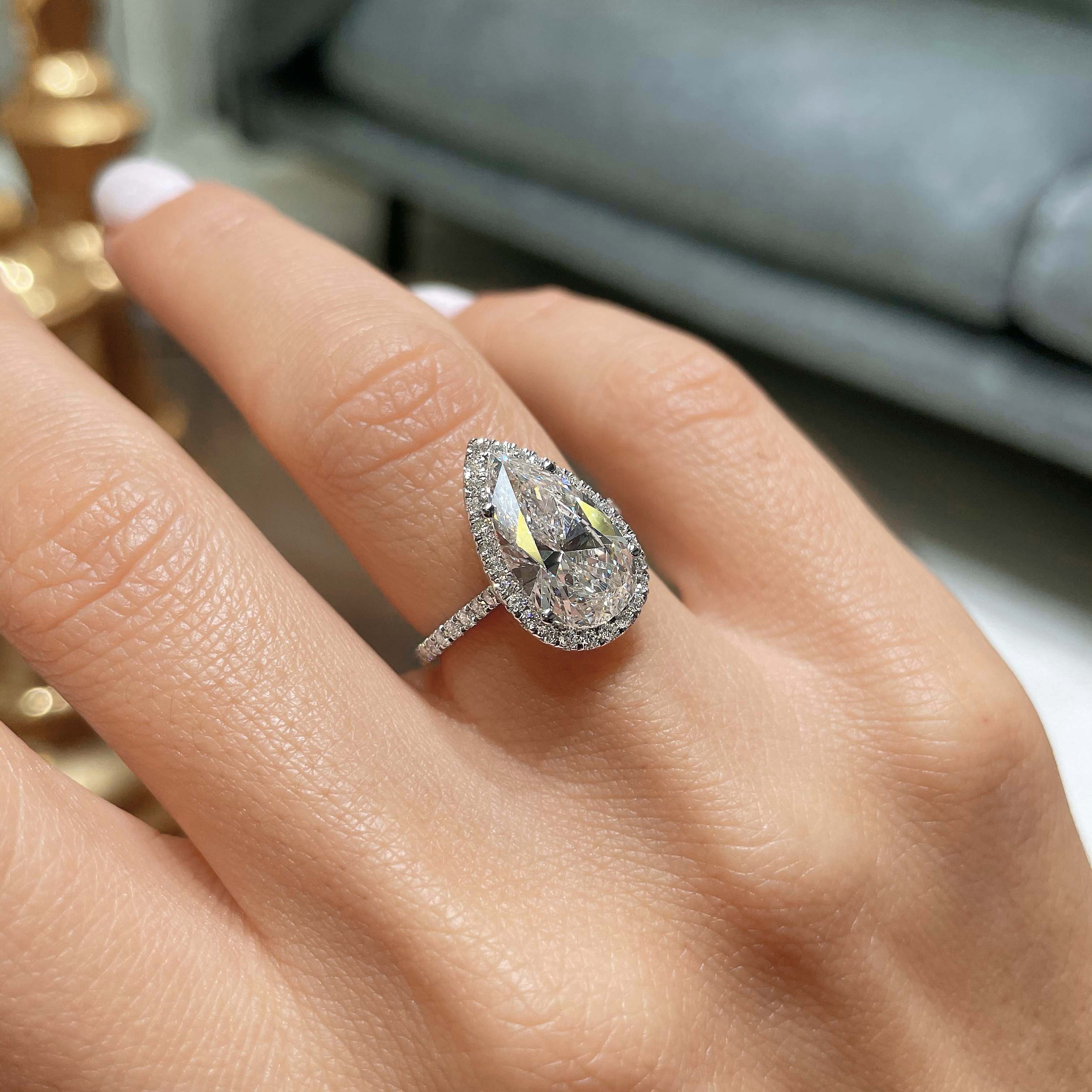 Sophia Lab Grown Diamond Ring -14K White Gold