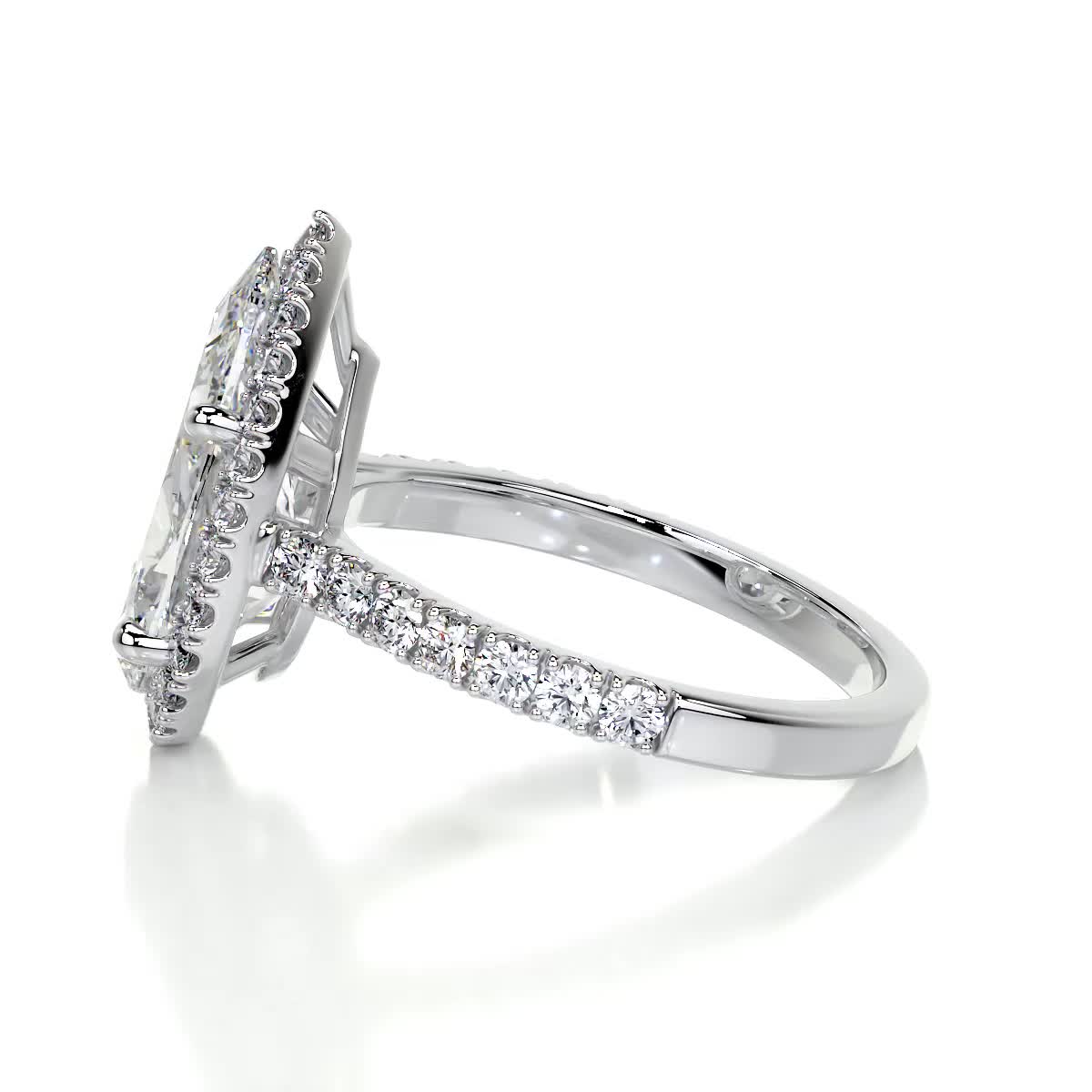 Sophia Lab Grown Diamond Ring -14K White Gold