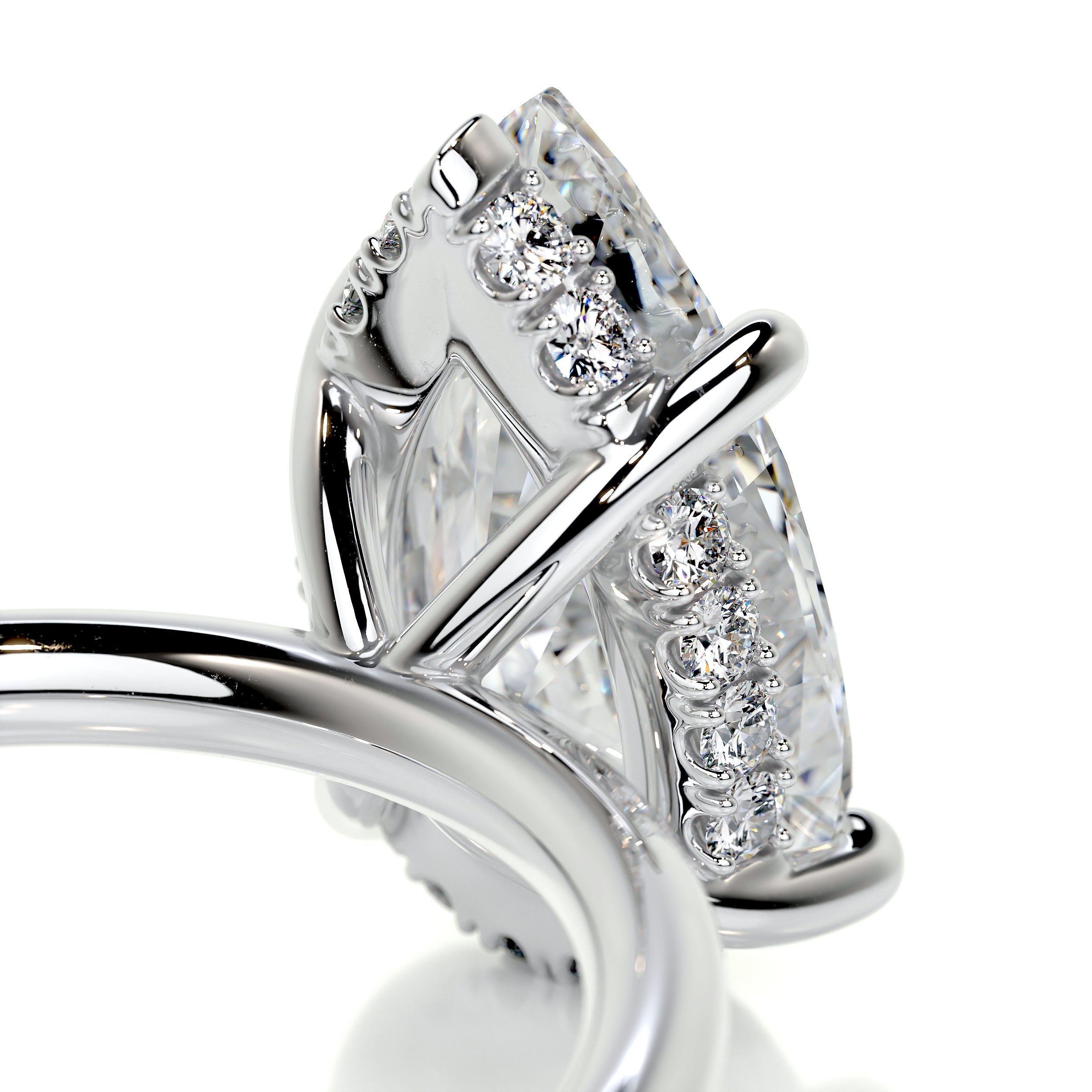 Willow Diamond Engagement Ring -14K White Gold