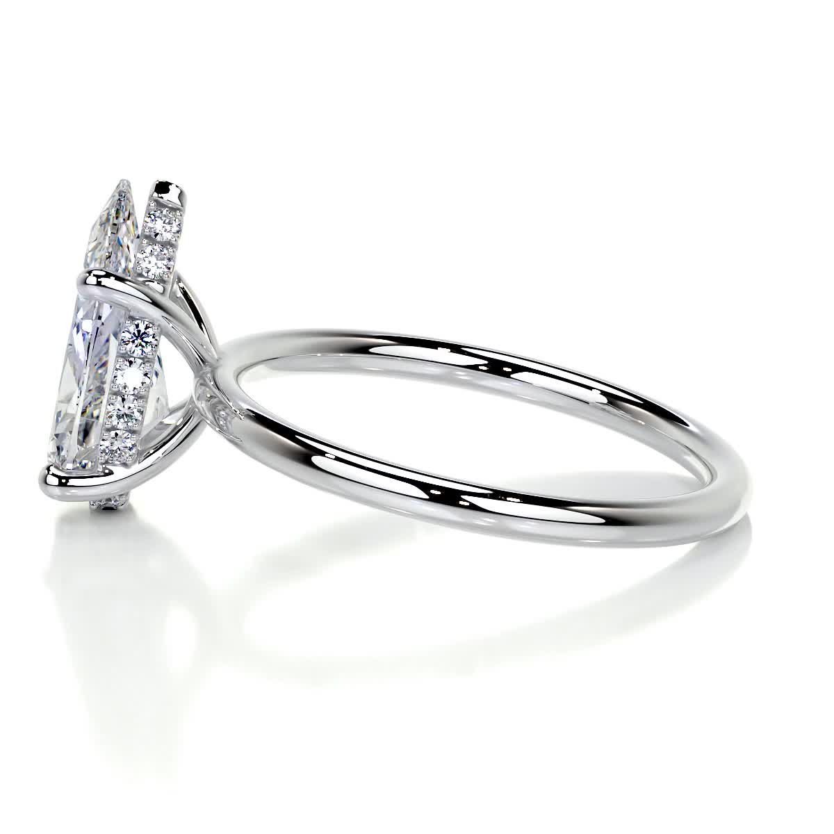Willow Lab Grown Diamond Ring -14K White Gold
