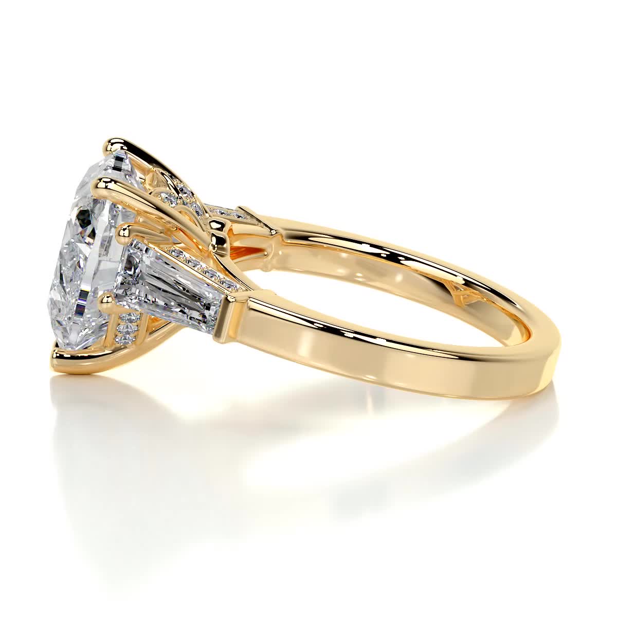 Skylar Lab Grown Diamond Ring -18K Yellow Gold