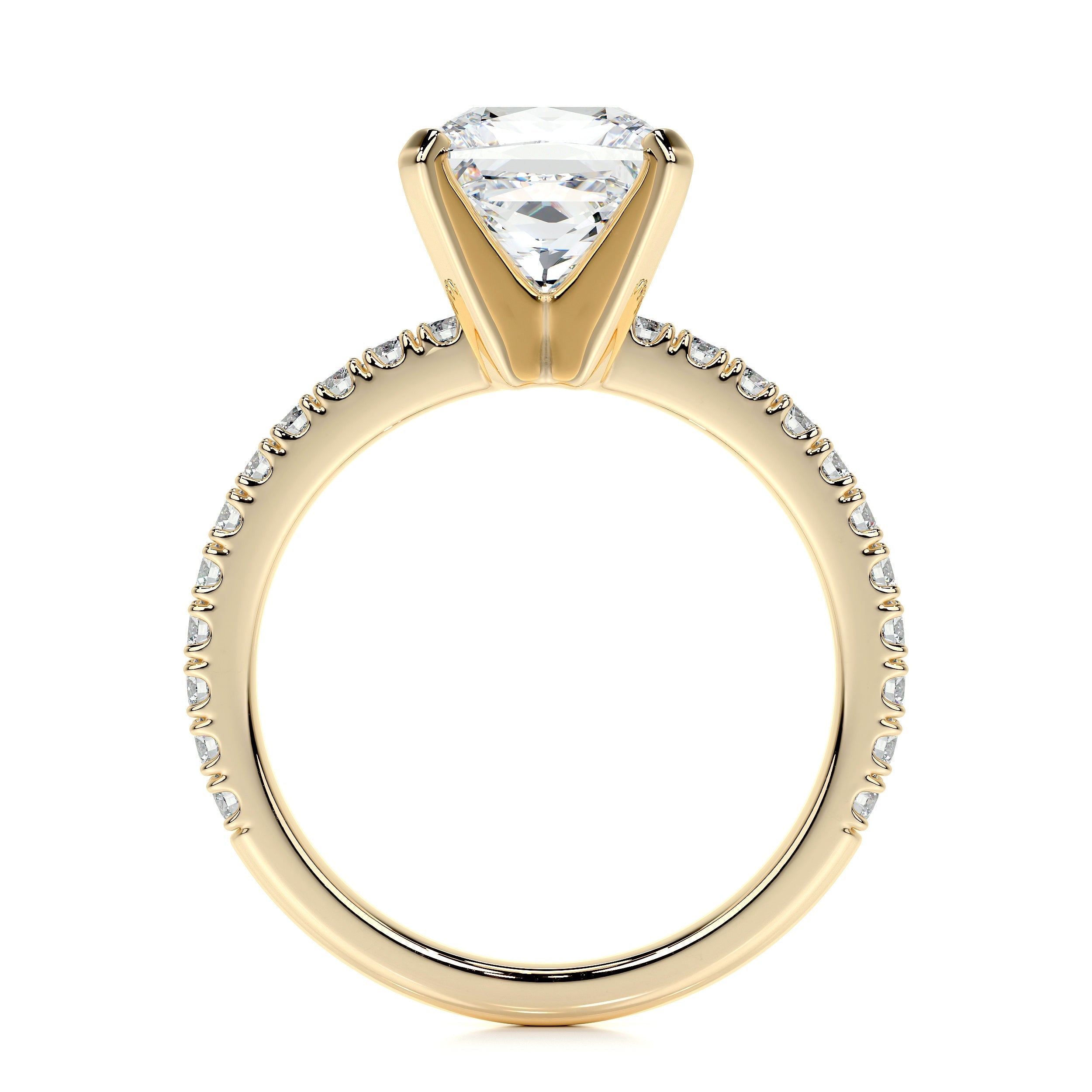 Stephanie Lab Grown Diamond Ring -18K Yellow Gold