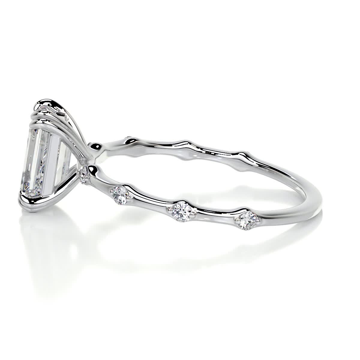 Wilma Diamond Engagement Ring -14K White Gold