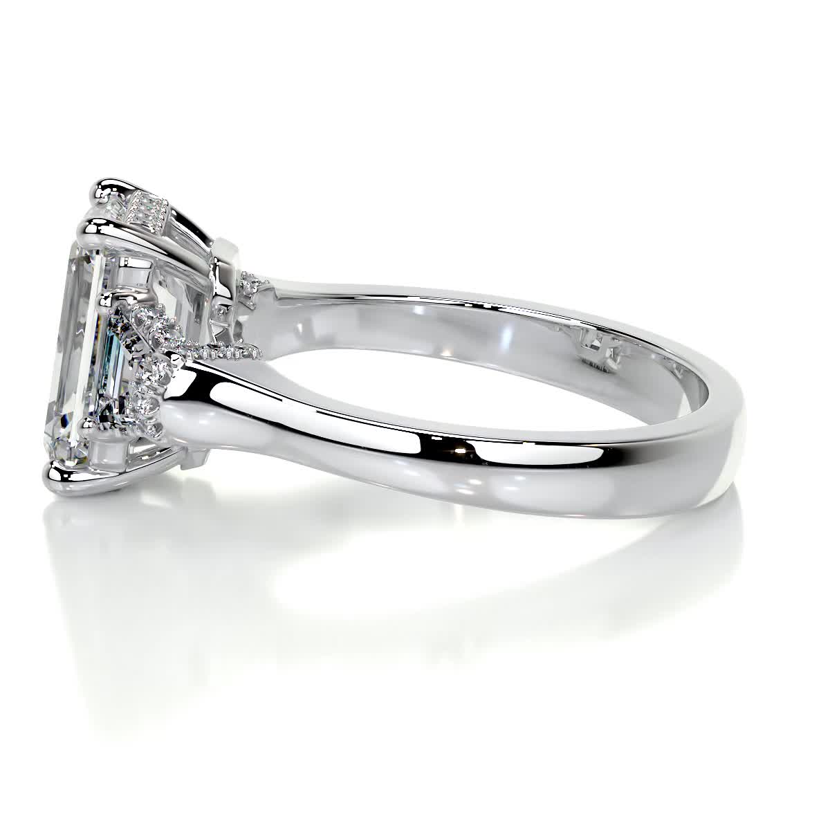 Viola Diamond Engagement Ring -14K White Gold