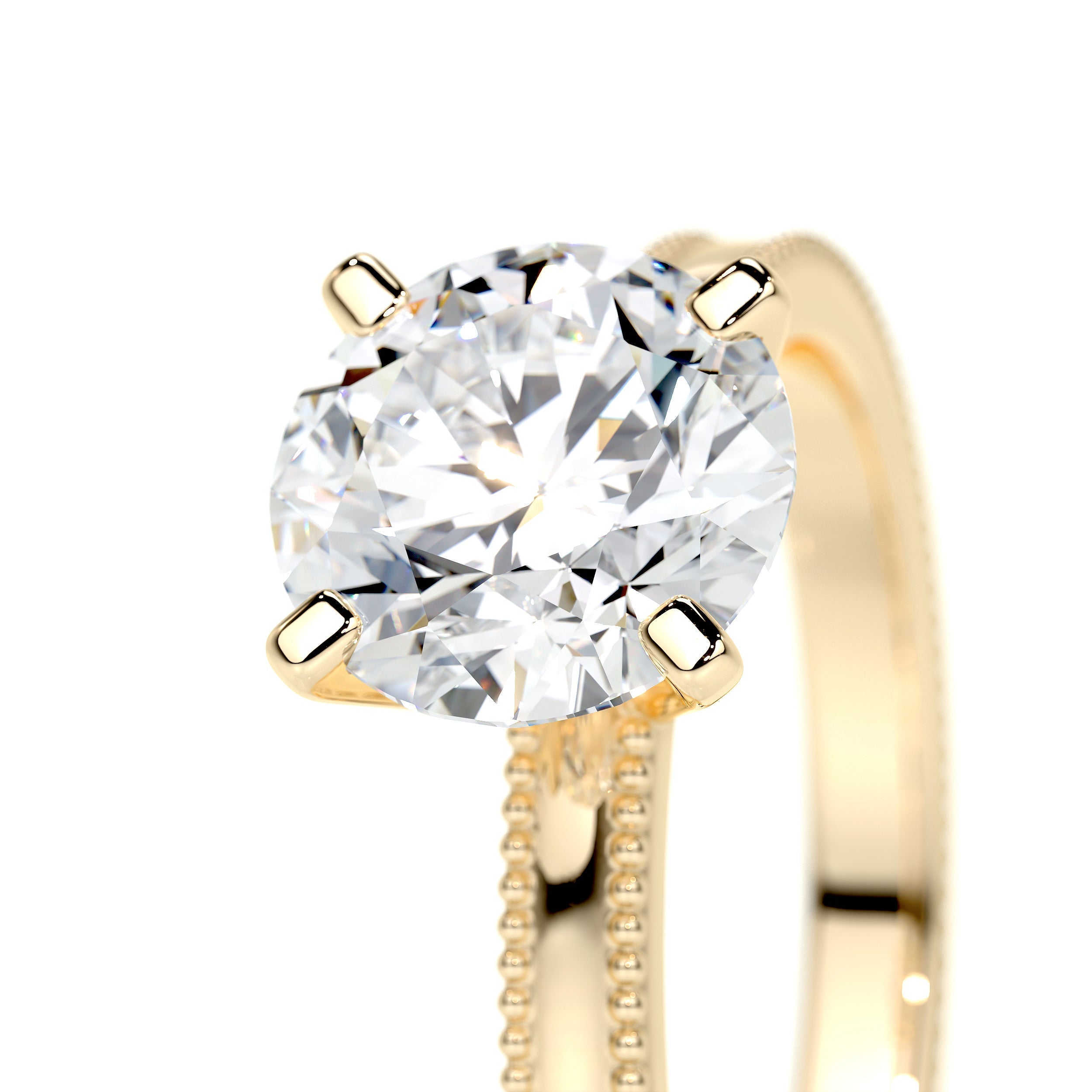 Charlie Lab Grown Diamond Ring -18K Yellow Gold
