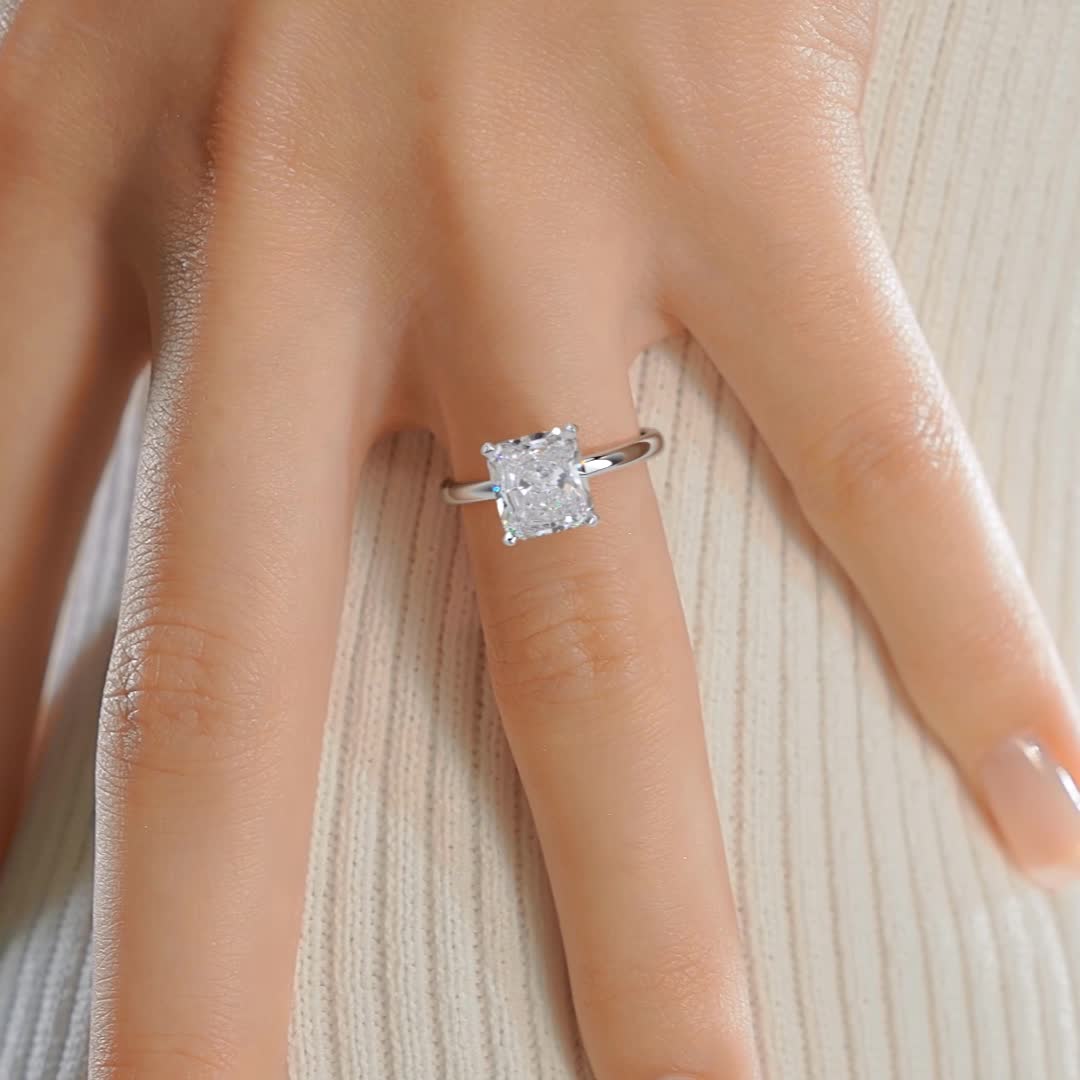 Julianna Lab Grown Diamond Ring -14K White Gold