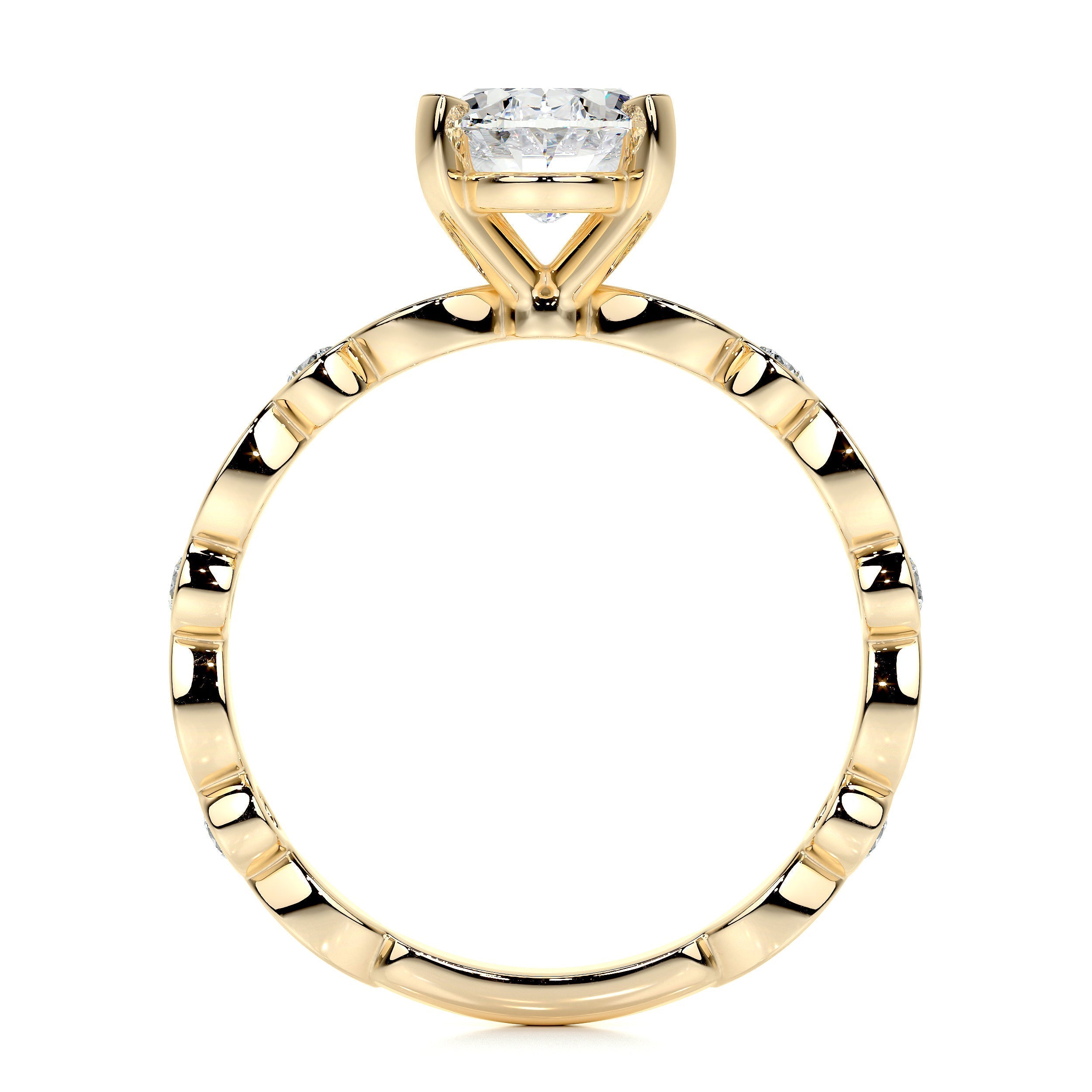 Amelia Lab Grown Diamond Ring -18K Yellow Gold