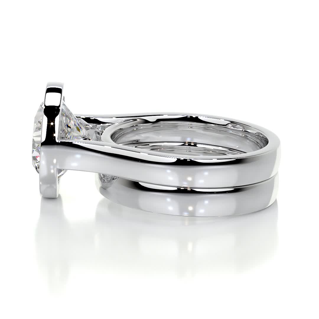Kaylee Diamond Bridal Set -14K White Gold