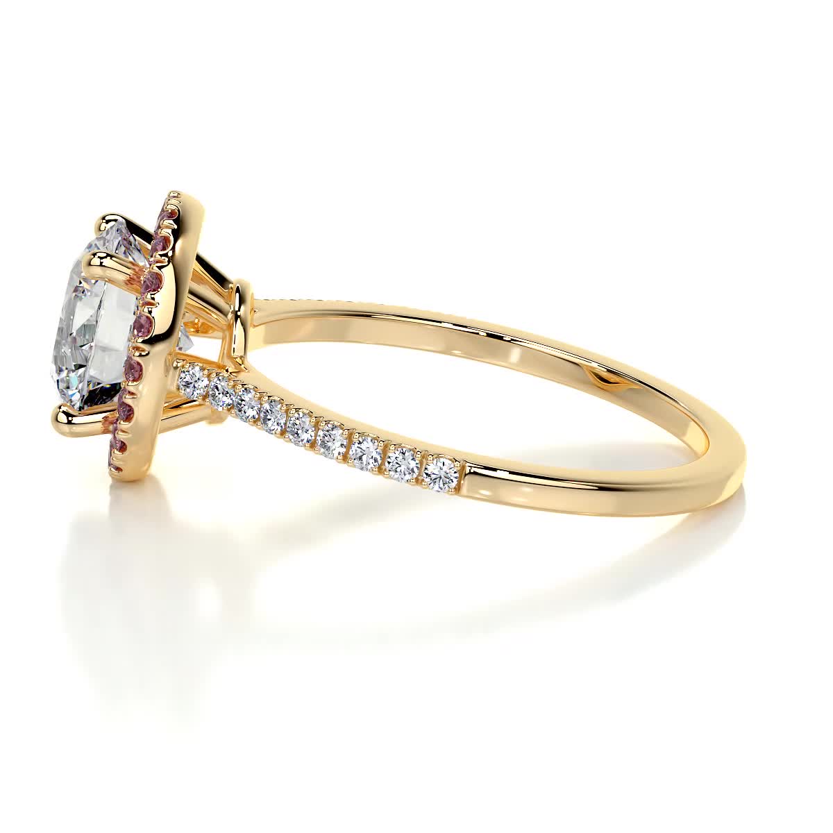 Layla Lab Grown Diamond Ring - 18K Yellow Gold