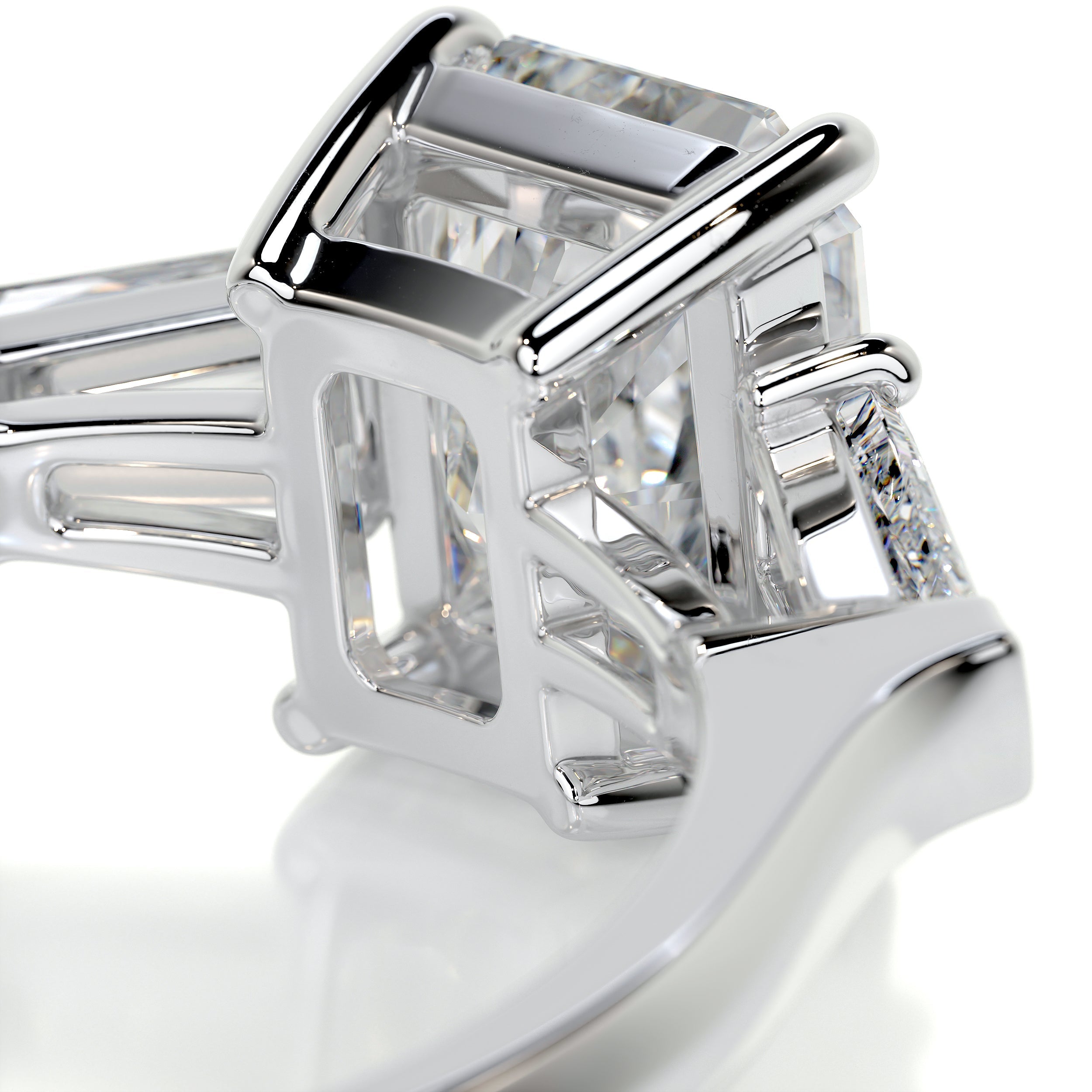 Skylar Diamond Engagement Ring -14K White Gold
