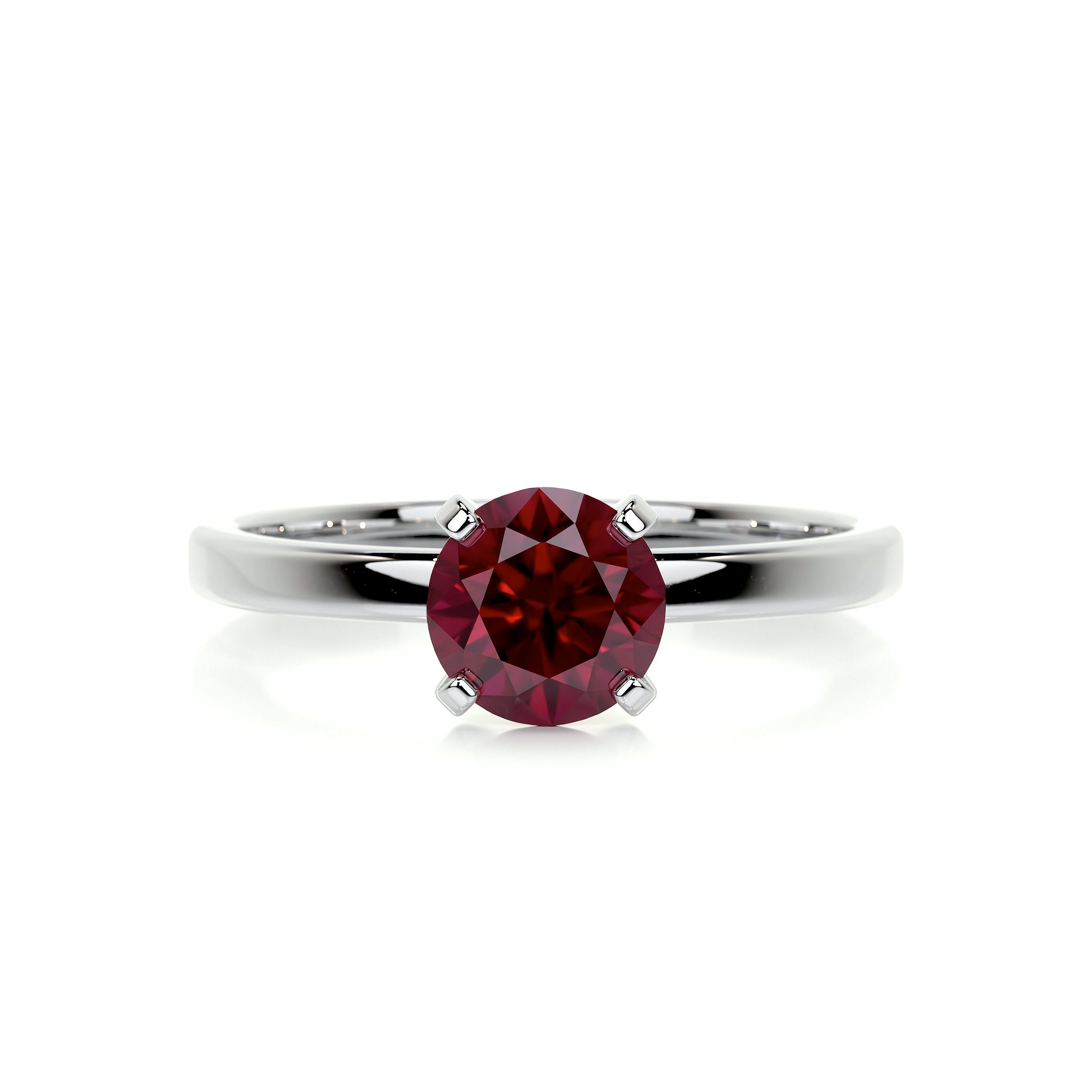 Jessica Gemstone Ring   (0.8 Carat) -14K White Gold