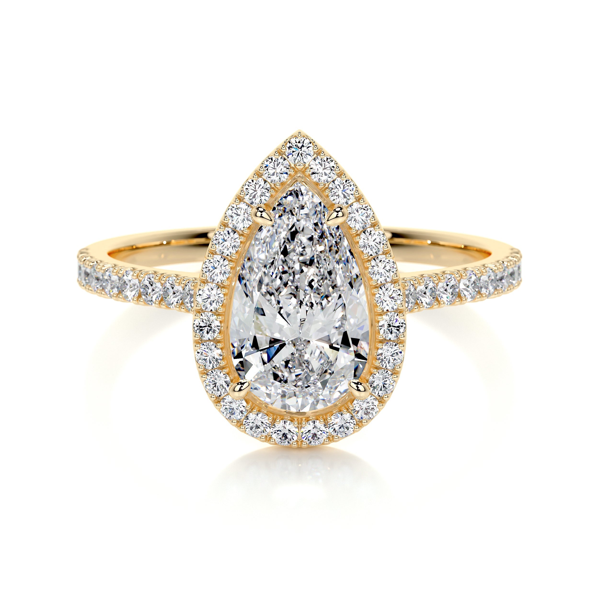 Sophia Lab Grown Diamond Ring -18K Yellow Gold