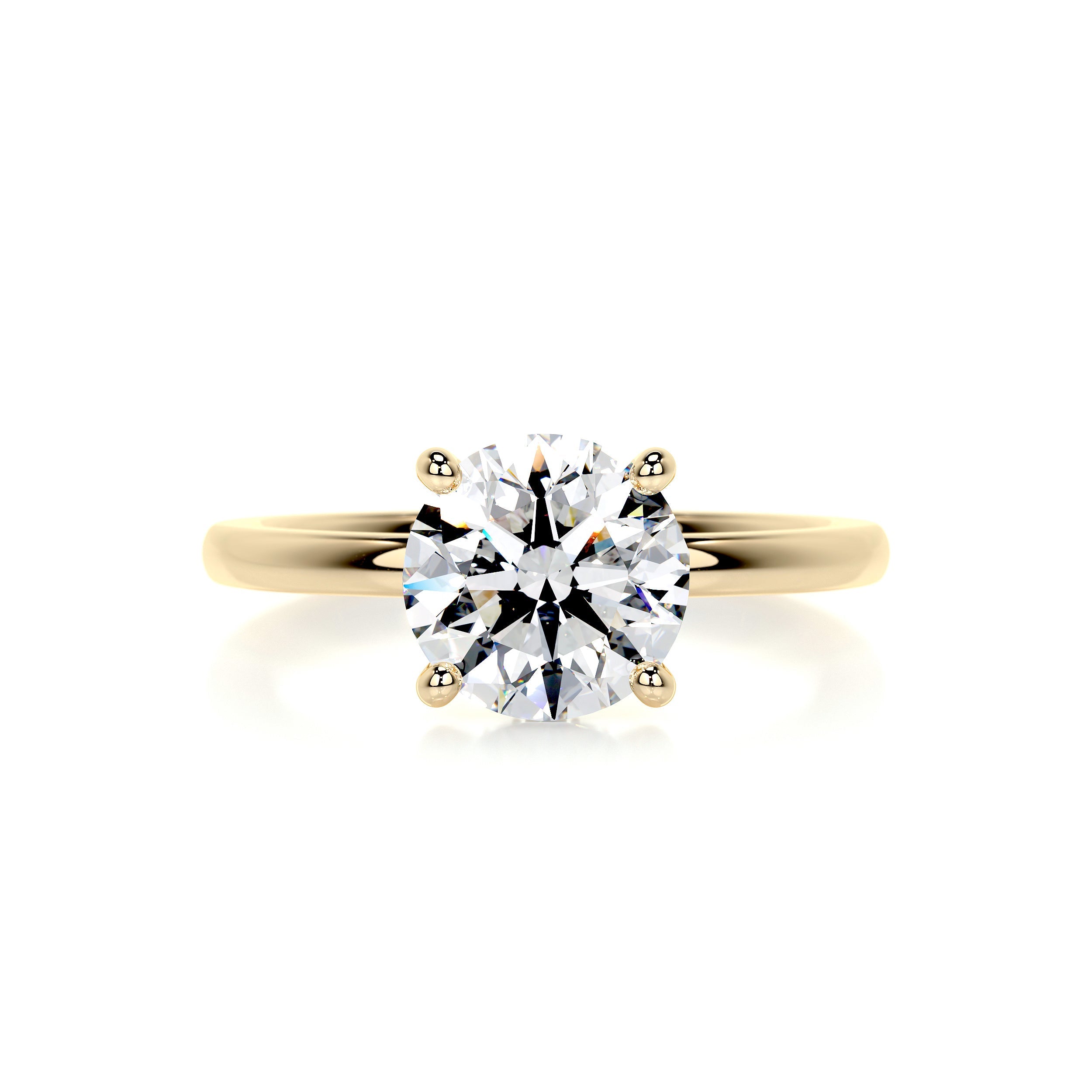 Cynthia Diamond Engagement Ring -18K Yellow Gold