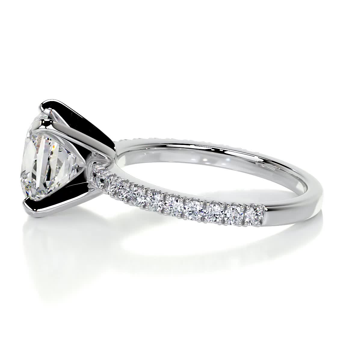 Stephanie Lab Grown Diamond Ring -14K White Gold
