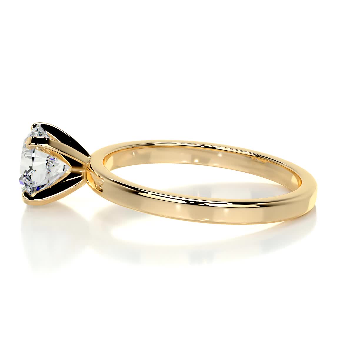 Jessica Diamond Engagement Ring -18K Yellow Gold