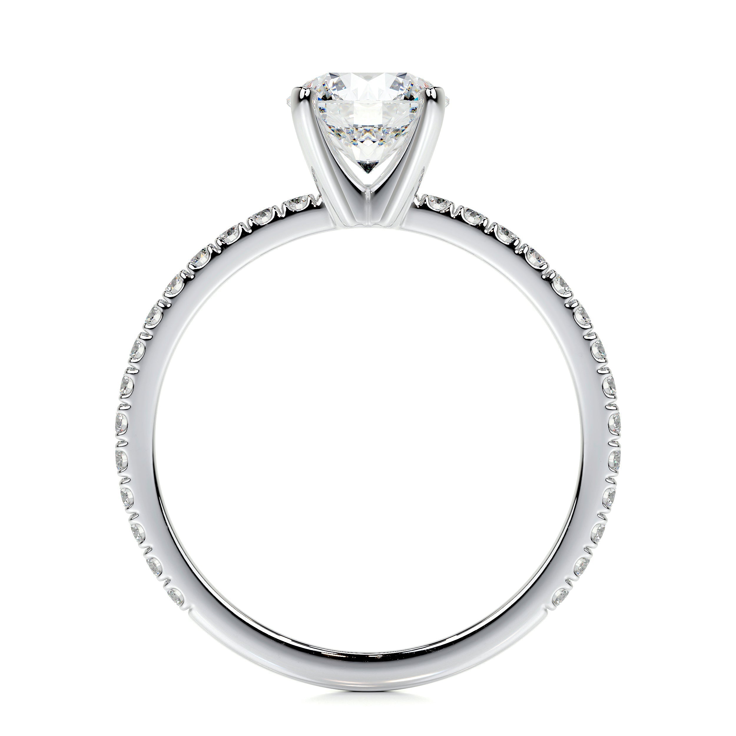 Stephanie Lab Grown Diamond Ring -14K White Gold