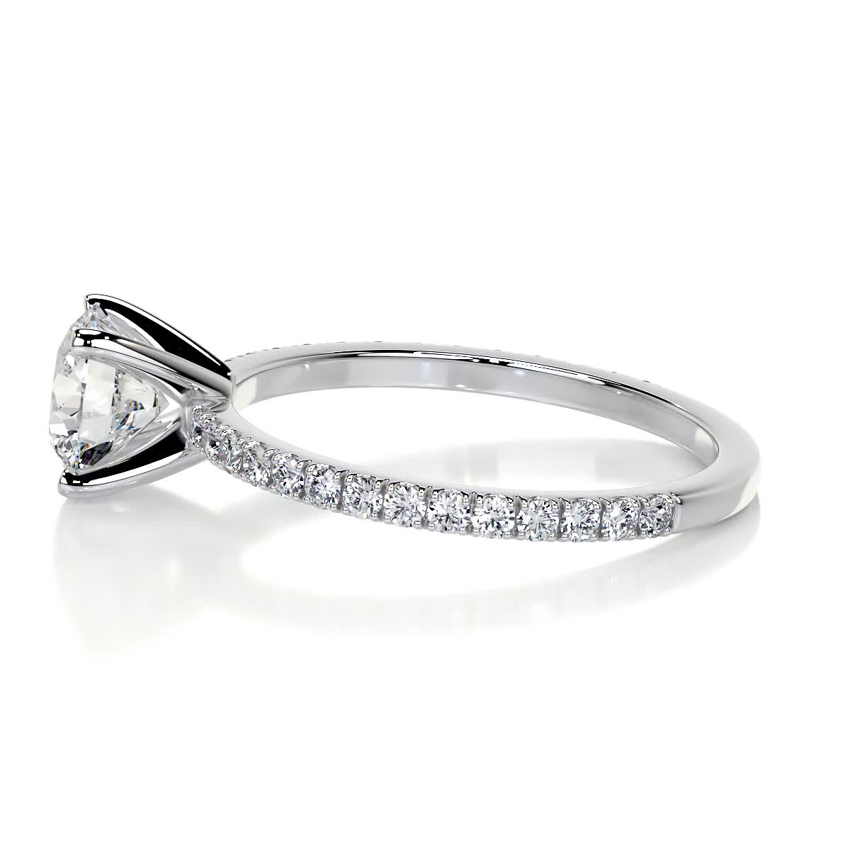 Stephanie Lab Grown Diamond Ring -14K White Gold