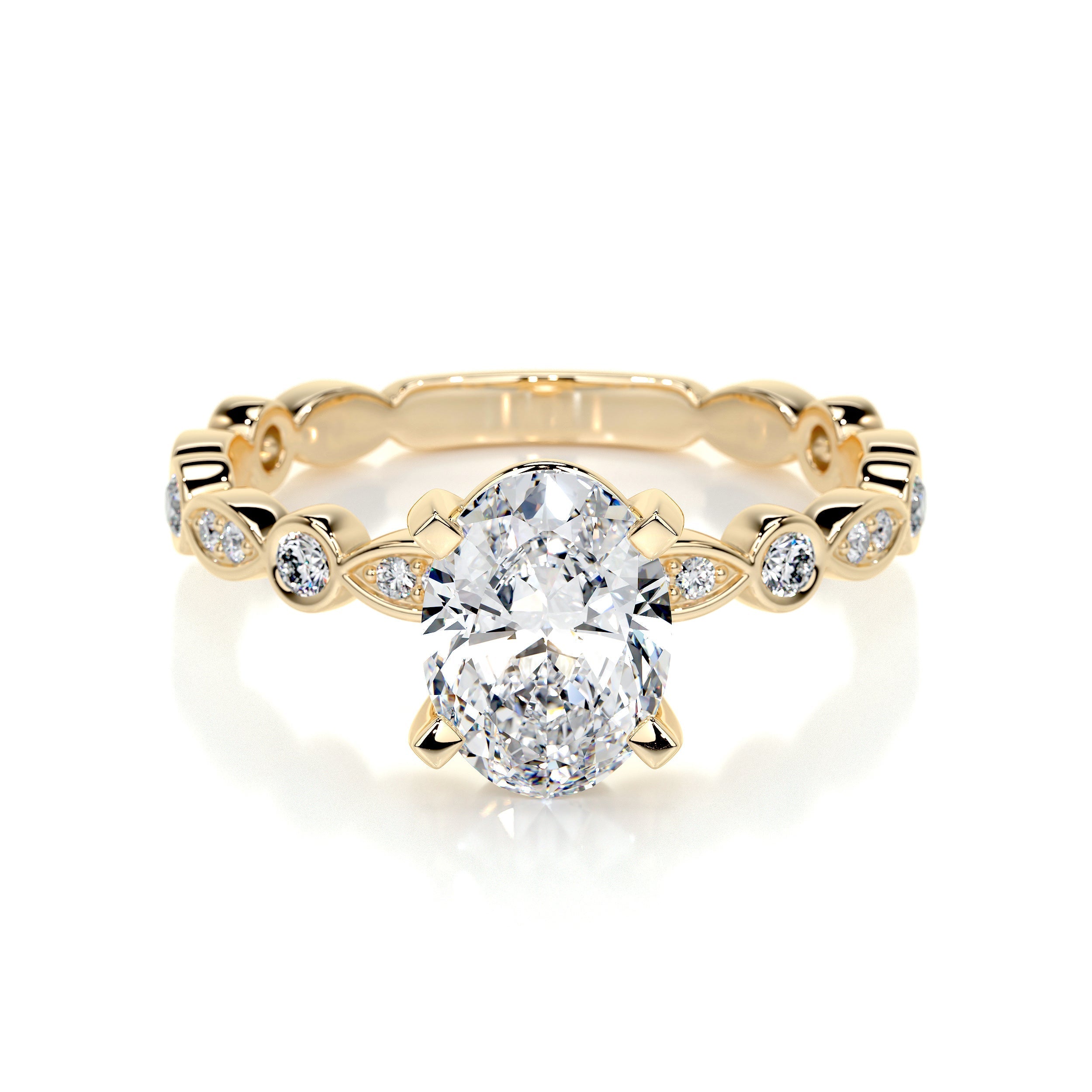 Amelia Lab Grown Diamond Ring -18K Yellow Gold