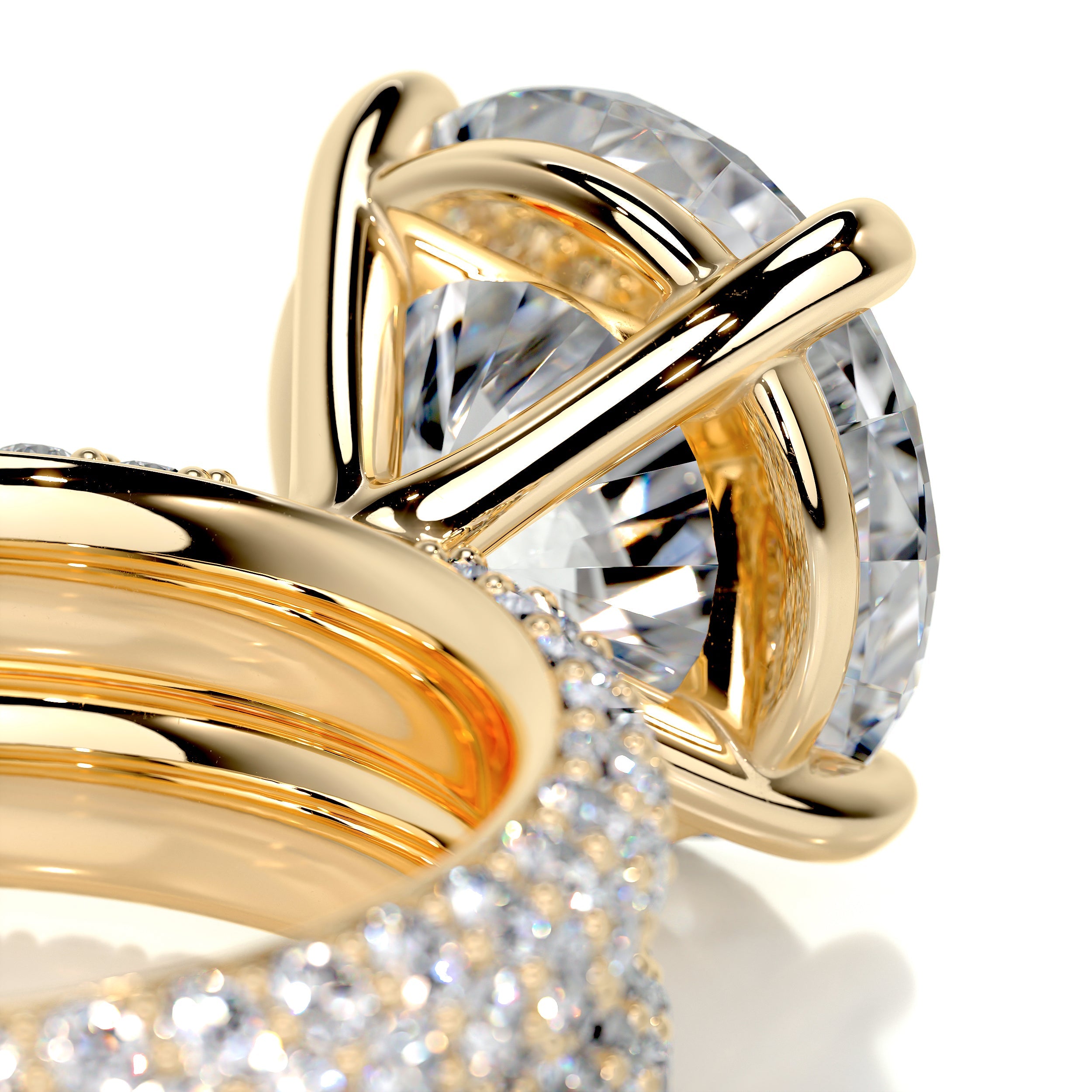 Helena Diamond Bridal Set -18K Yellow Gold